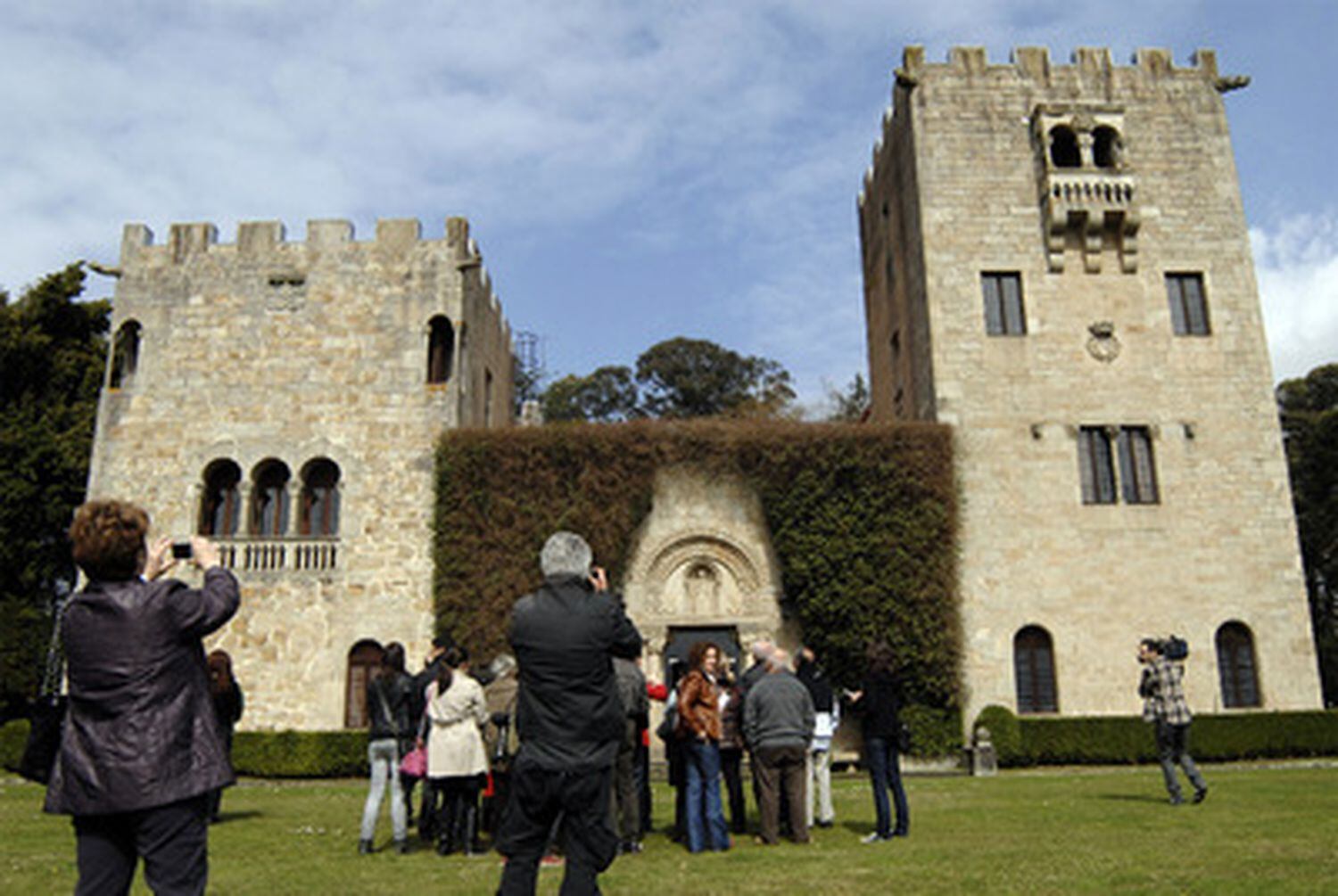 Visitantes en el Pazo de Meirás.