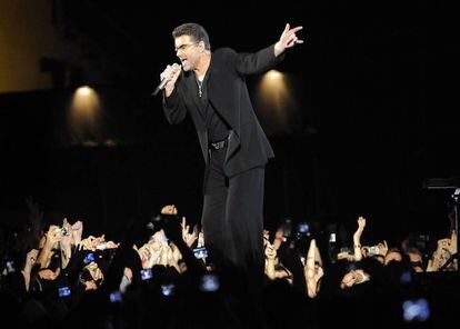 George Michael, en un concierto en 2008