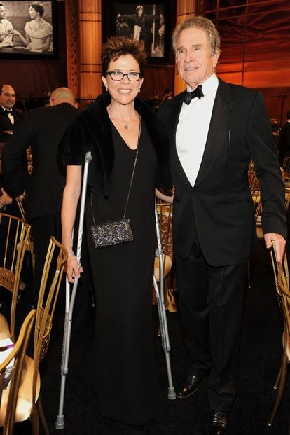 Anette Benning y su marido Warren Beatty, hermano de Shirley.