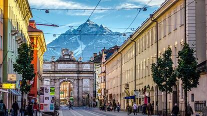 Calle de María Teresa, el eje vital de Innsbruck.