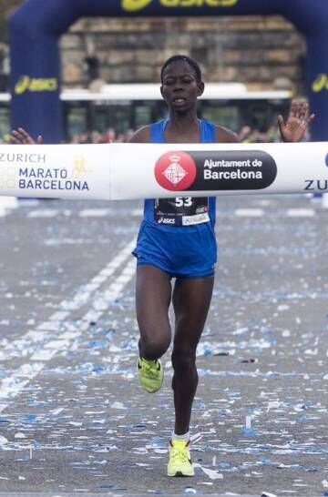 Ruth Chebitok, vencedora en Barcelona.