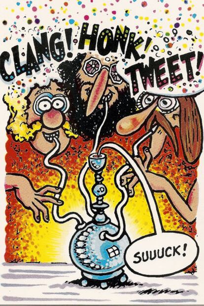 Una viñeta de los inconfundibles Freak Brothers, una de las biblias del <i>underground</i> en versión cómic.