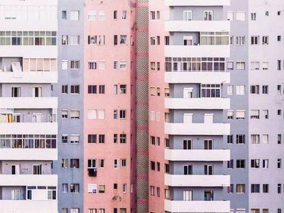 Bloques de vivienda en Canarias.