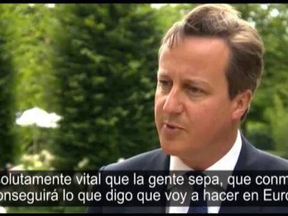 David Cameron explica su negativa hacia Juncker.