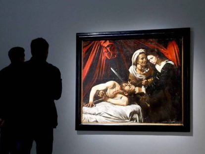 El 'Judit y Holofernes' atribuido a Caravaggio que debía subastarse en Toulouse. En vídeo, declaraciones del experto en arte Eric Turquin.