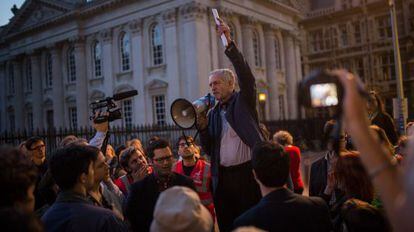 Jeremy Corbyn, en un acto en Cambridge.