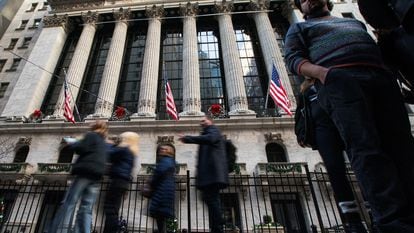 Facade of the New York Stock Exchange.