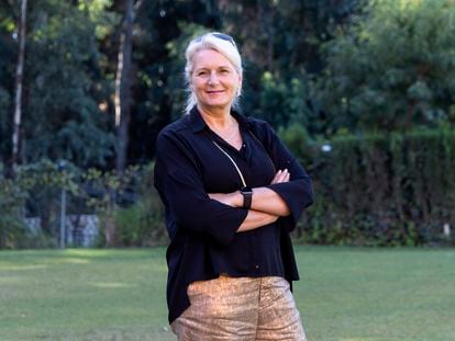 Pascale Ehrenfreund, presidenta de la Universidad Internacional del Espacio, en las instalaciones de Les Roches (Marbella) el 28 de septiembre.