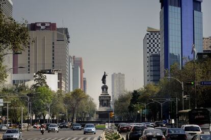 El Paseo de la Reforma, este sábado.