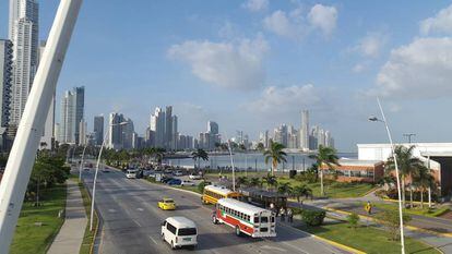 Centro financiero de Ciudad de Panamá. 