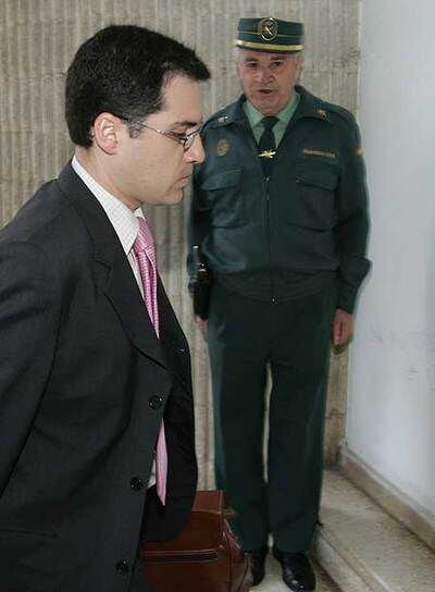 El juez Torres, en mayo de 2006,  en los  juzgados de Marbella.