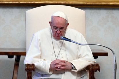 El papa Francisco, durante su audiencia semanal el pasado miércoles en el Vaticano.
