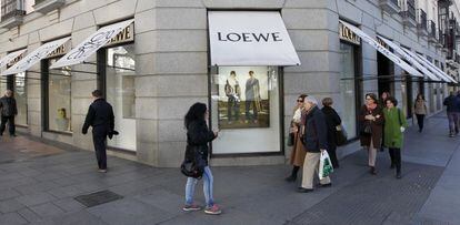 Tienda de Loewe en la calle Serrano de Madrid