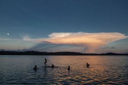 Comunidad de Montanha e Mangabal en Alto Tapajós, en la Amazonia