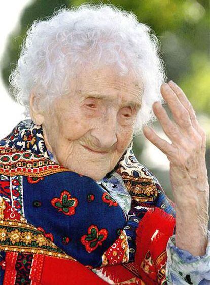 Jeanne Calment, que al morir, en agosto de 1997, tenía 122 años y era la persona más anciana del mundo.