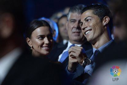Cristiano Ronaldo, con tres trofeos, triunfa en los Premios de la LFP