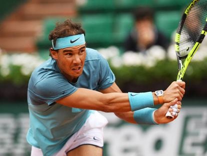 Nadal, durante el partido contra Groth.