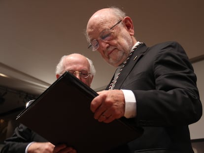 José Sarukhán, durante una ceremonia en el Palacio de Bellas Artes, en Ciudad de México.