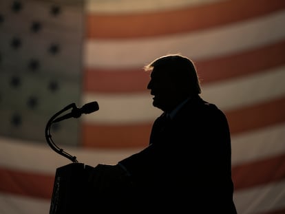 Donald Trump, este viernes en Bemidji (Minnesota).