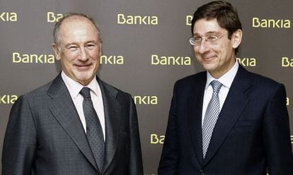 Rato i Goirigolzarri, el seu successor al capdavant de Bankia.