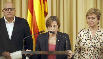 La presidenta de el Parlamento Catalán, Carme Forcadell.