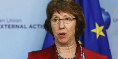 La jefa de la diplomacia europea, Catherine Ashton, en enero de 2012.
