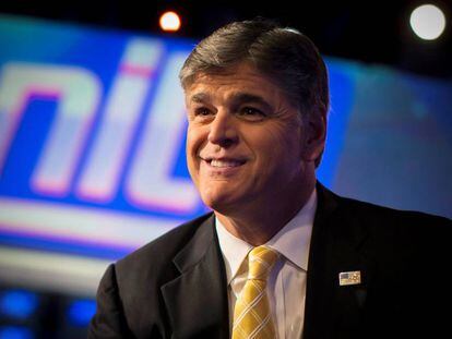 Sean Hannity, en los estudios de Fox News en Nueva York