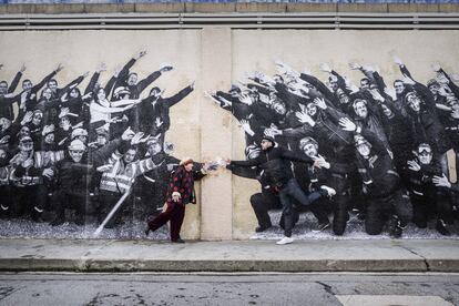 Agnès Varda y el fotógrafo JR.