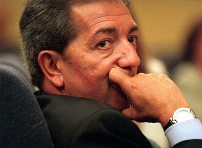Pedro Antonio Martín Marín, en 1999 en una rueda de prensa posterior al Consejo de Ministros.
