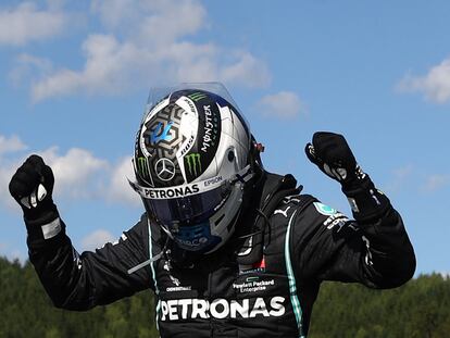 Valtteri Bottas celebra este domingo su victoria en el Gran Premio de Austria.