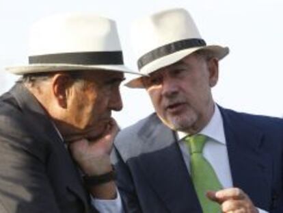 Emilio Botin, junto a Rodrigo Rato, en la Clausura de las Jornadas Mundiales de la Juventud.