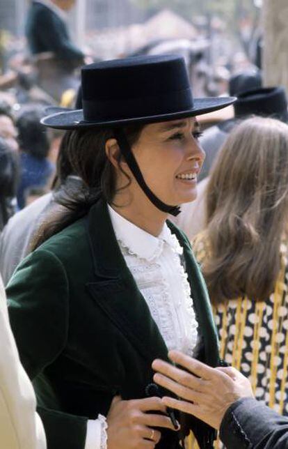 La condesa de Romanones, en Sevilla en la década de 1970.