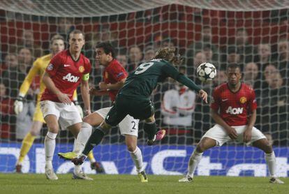 Modric marca el primer gol del Madrid en Old Trafford.