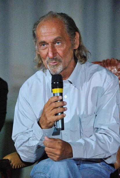Pierre Camatte, durante la rueda de prensa que ofreció anoche con Nicolas Sarkozy.