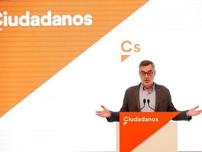 José Manuel Villegas, número dos de Ciudadanos.