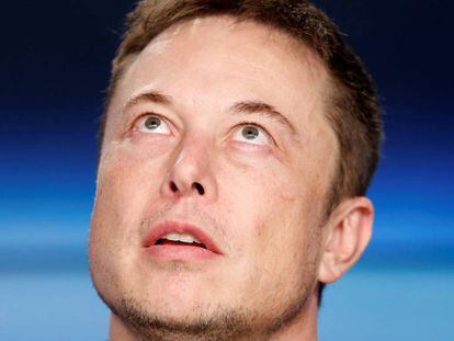 El fundador de Tesla, Elon Musk, tras el lanzamiento del cohete SpaceX Falcon, el pasado febrero.