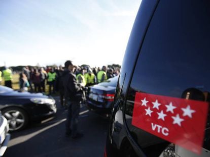 Huelga de taxi este miércoles en Madrid.
