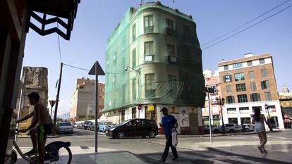 Estado de un edificio del siglo XIX en Málaga. 