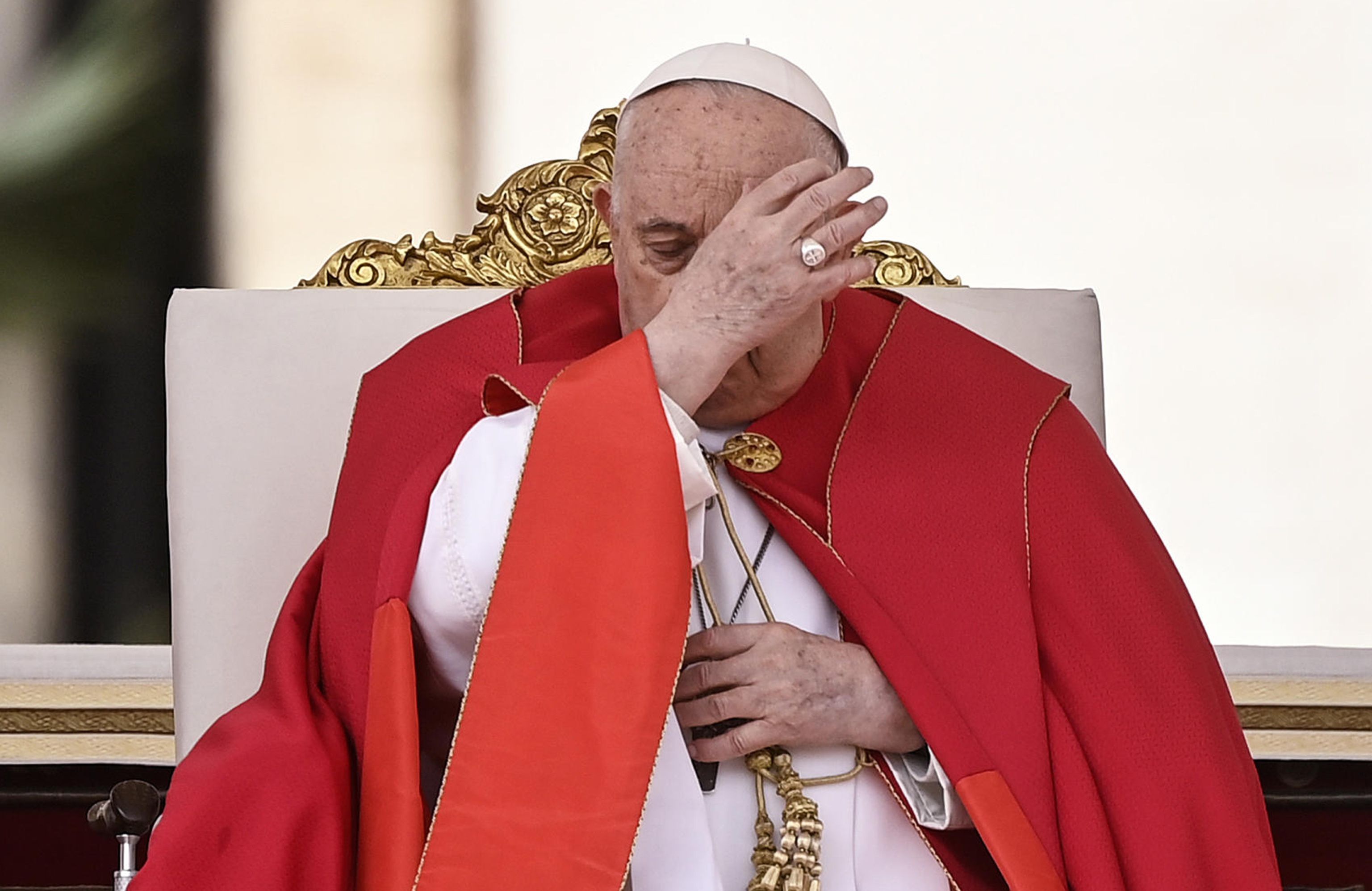 El papa Francisco desiste de leer la homilía del Domingo de Ramos