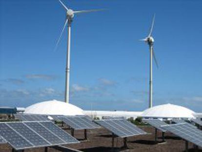 Parque de energ&iacute;as renovables.