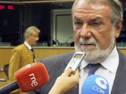 Jaime Mayor Oreja, este martes, en el Parlamento Europeo.