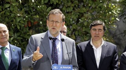 Mariano Rajoy, este jueves en Salamanca. 