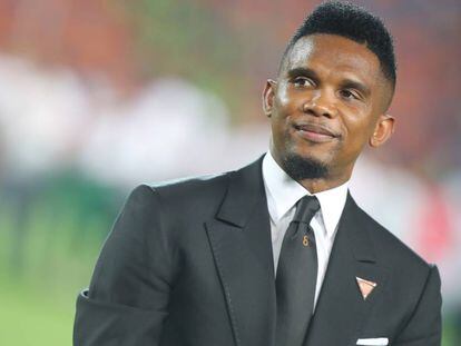 Samuel Eto'o, el pasado mes de julio, en el estadio internacional del Cairo. 