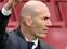Real Madrid's French coach Zinedine Zidane gestures during the Spanish league football match Club Atletico de Madrid against Real Madrid CF at the Wanda Metropolitano stadium in Madrid on March 7, 2021. (Photo by JAVIER SORIANO / AFP)