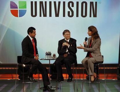 Bill Gates en uno de los programas de Univision.