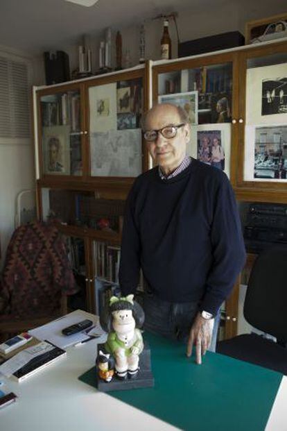 El dibujante Quino, en Buenos Aires en 2012.