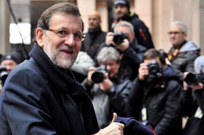 Mariano Rajoy, hoy en Bruselas.