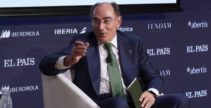 El presidente de Iberdrola, Ignacio Sánchez Galán, en el Foro Tendencias 2022, organizado por El Pais y Fundacion Telefonica. 