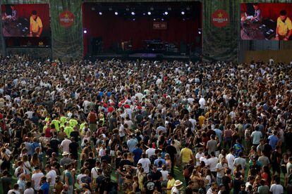 Vista general de una de las jornadas del festival Sónar, en Barcelona, la pasada edición.