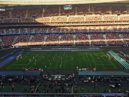 El Civitas Metropolitano durante las finales de la Kings y la Queens League este sábado.